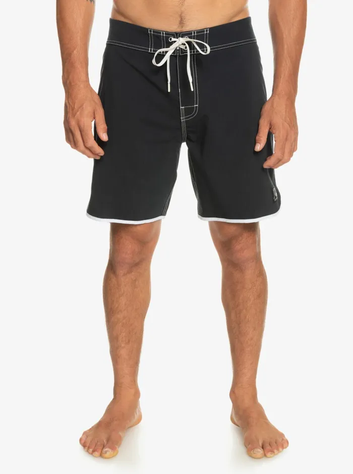Shorts and Amphibians Men Quiksilver Original Scallop 18034 Boardshorts Black Shorts and Amphibians Men Quiksilver Original Scallop 18034 Boardshorts Black