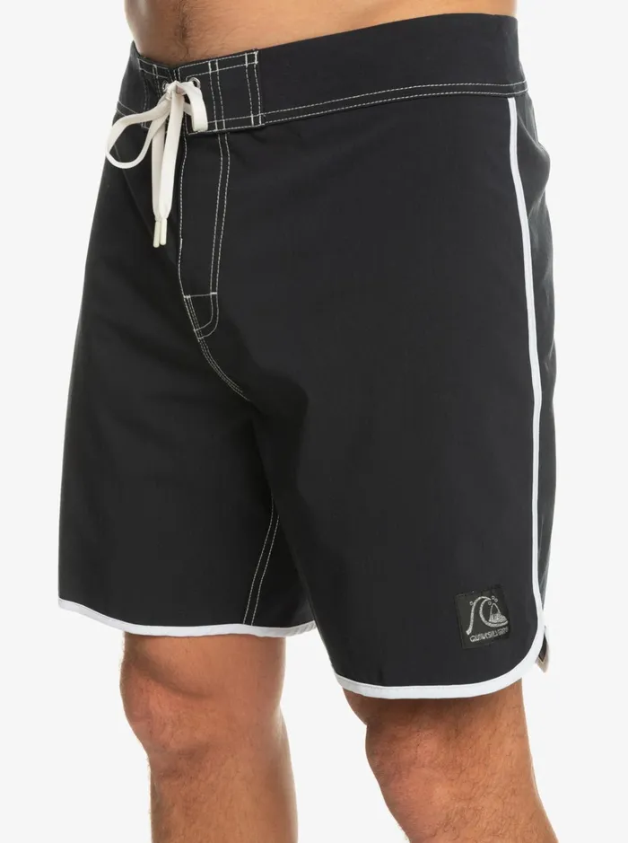 Shorts and Amphibians Men Quiksilver Original Scallop 18034 Boardshorts Black Shorts and Amphibians Men Quiksilver Original Scallop 18034 Boardshorts Black