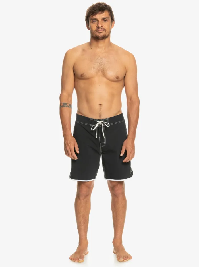 Shorts and Amphibians Men Quiksilver Original Scallop 18034 Boardshorts Black Shorts and Amphibians Men Quiksilver Original Scallop 18034 Boardshorts Black