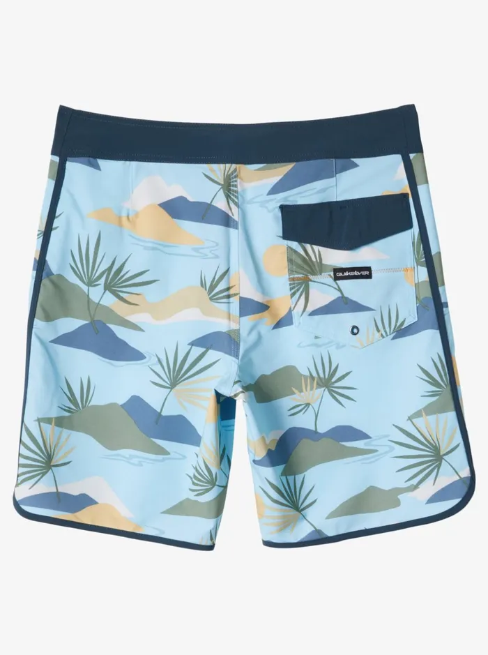 Shorts and Amphibians Men Quiksilver Surfsilk Scallop 19034 Boardshorts Sky Blue Shorts and Amphibians Men Quiksilver Surfsilk Scallop 19034 Boardshorts Sky Blue