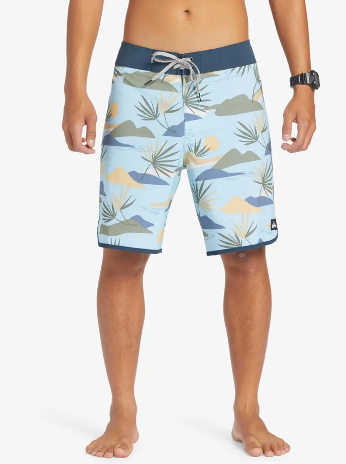 Shorts and Amphibians Men Quiksilver Surfsilk Scallop 19034 Boardshorts Sky Blue Shorts and Amphibians Men Quiksilver Surfsilk Scallop 19034 Boardshorts Sky Blue