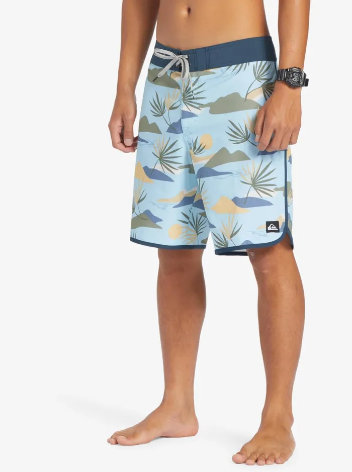 Shorts and Amphibians Men Quiksilver Surfsilk Scallop 19034 Boardshorts Sky Blue Shorts and Amphibians Men Quiksilver Surfsilk Scallop 19034 Boardshorts Sky Blue
