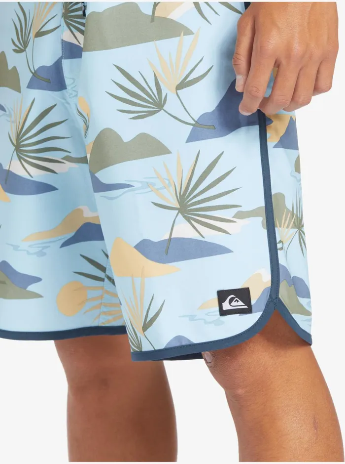Shorts and Amphibians Men Quiksilver Surfsilk Scallop 19034 Boardshorts Sky Blue Shorts and Amphibians Men Quiksilver Surfsilk Scallop 19034 Boardshorts Sky Blue