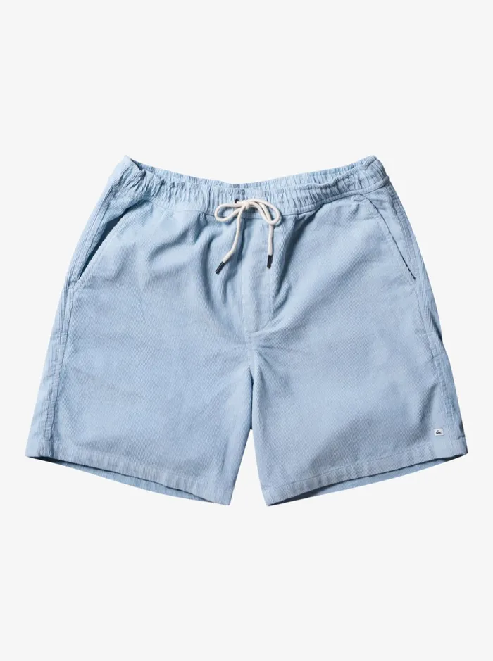 Shorts and Amphibians Men Quiksilver Taxer Cord Shorts Celestial Blue
