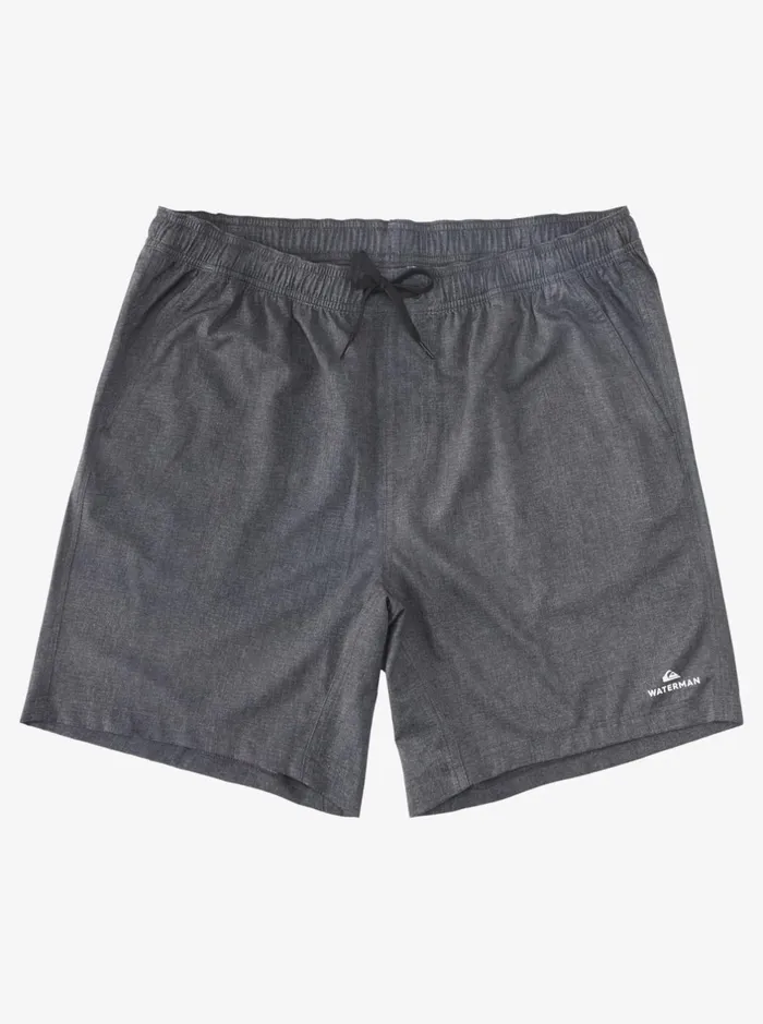 Shorts and Amphibians Men Quiksilver Waterman After Surf Stretch 20034 Amphibian Boardshorts Black Heather Shorts and Amphibians Men Quiksilver Waterman After Surf Stretch 20034 Amphibian Boardshorts Black Heather