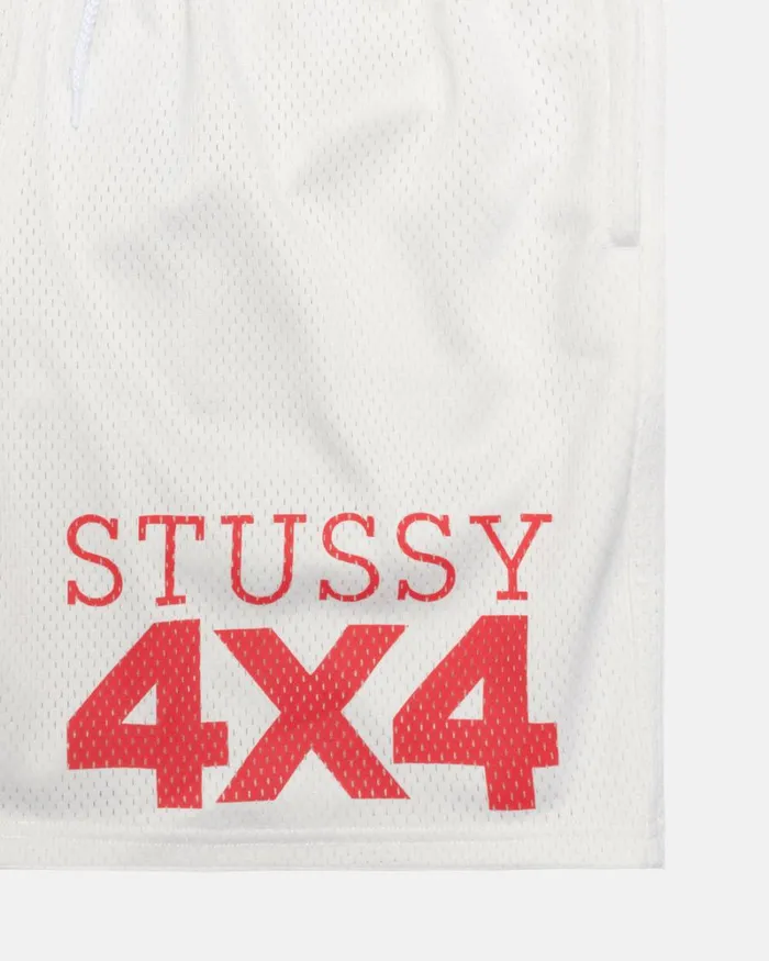 Shorts Men Stussy 4X4 MESH SHORT Bone Shorts Men Stussy 4X4 MESH SHORT Bone