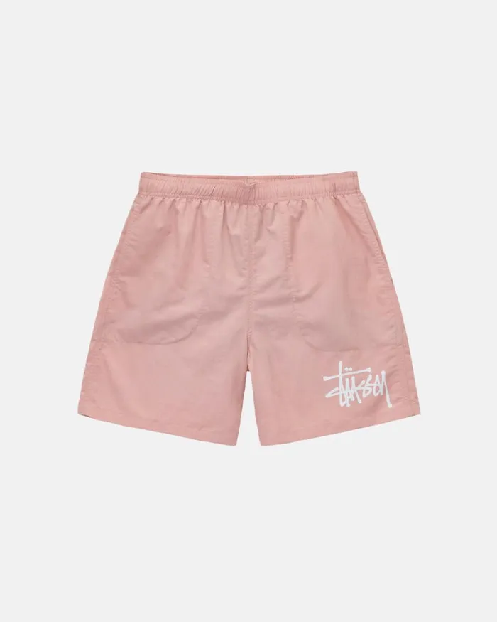 Shorts Men Stussy BIG BASIC WATER SHORT Pink