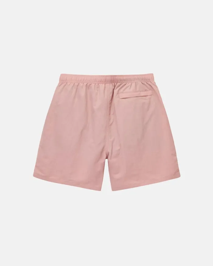 Shorts Men Stussy BIG BASIC WATER SHORT Pink Shorts Men Stussy BIG BASIC WATER SHORT Pink