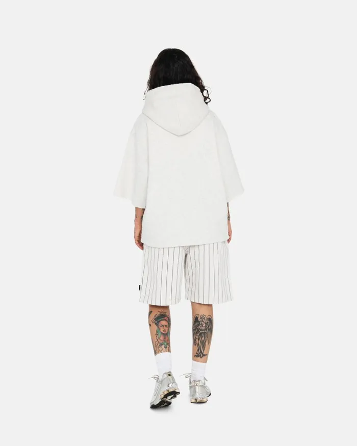 Shorts Men Stussy BRUSHED BEACH SHORT Bone Printed Stripe Shorts Men Stussy BRUSHED BEACH SHORT Bone Printed Stripe