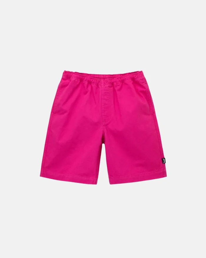 Shorts Men Stussy BRUSHED BEACH SHORT Hot Pink