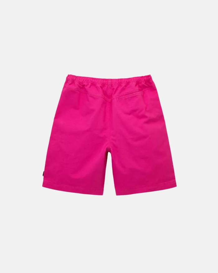 Shorts Men Stussy BRUSHED BEACH SHORT Hot Pink Shorts Men Stussy BRUSHED BEACH SHORT Hot Pink