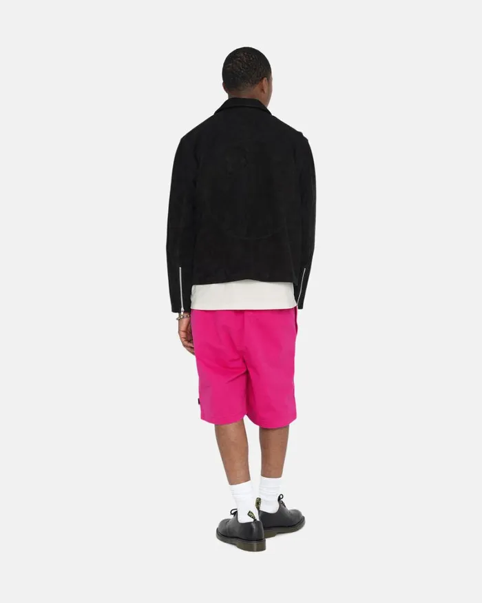 Shorts Men Stussy BRUSHED BEACH SHORT Hot Pink Shorts Men Stussy BRUSHED BEACH SHORT Hot Pink