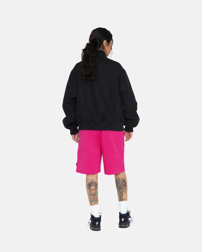 Shorts Men Stussy BRUSHED BEACH SHORT Hot Pink Shorts Men Stussy BRUSHED BEACH SHORT Hot Pink