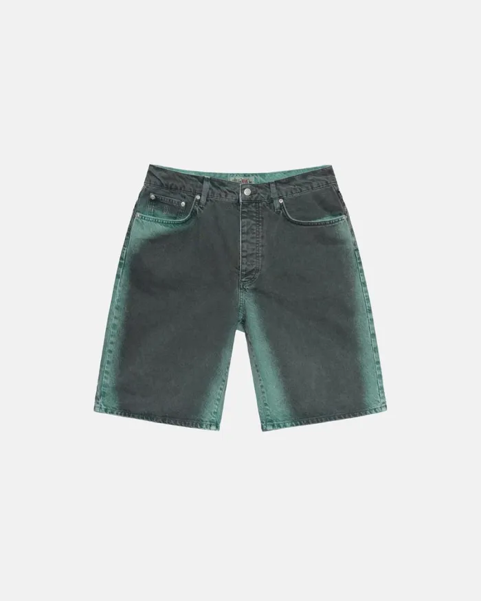 Shorts Men Stussy SPRAY DYE BIG OL039 SHORTS Black