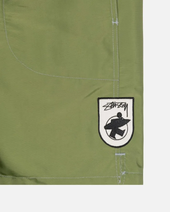 Shorts Men Stussy SURFMAN PATCH WATER SHORT Leaf Shorts Men Stussy SURFMAN PATCH WATER SHORT Leaf