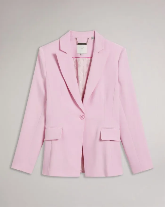 Single Breasted Slim Fit Blazer Lilac Women Ted Baker Clothing