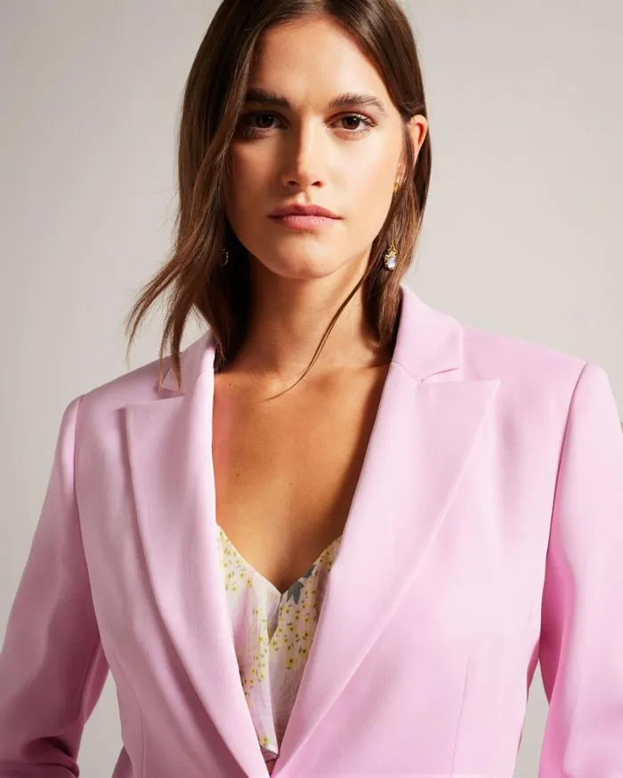 Single Breasted Slim Fit Blazer Lilac Women Ted Baker Clothing Single Breasted Slim Fit Blazer Lilac Women Ted Baker Clothing
