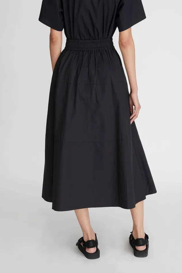 Skirts Women Lee Mathews LM Poplin Flare Skirt Skirts Women Lee Mathews LM Poplin Flare Skirt