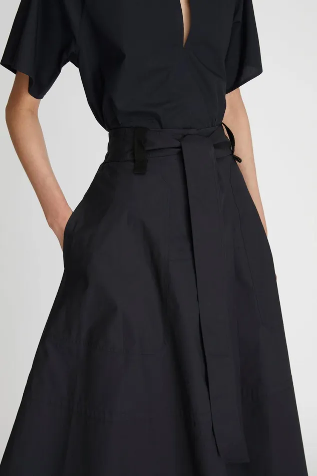 Skirts Women Lee Mathews LM Poplin Flare Skirt Skirts Women Lee Mathews LM Poplin Flare Skirt