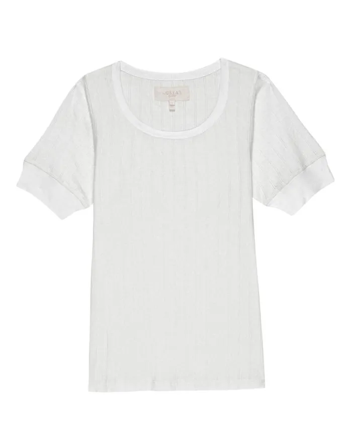 Sleep Tops Women039s The Great The Pointelle Ballet Tee White
