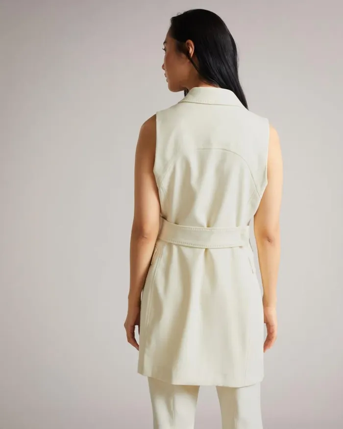 Sleeveless Blazer Mini Dress Ivory Women Ted Baker Dresses Sleeveless Blazer Mini Dress Ivory Women Ted Baker Dresses