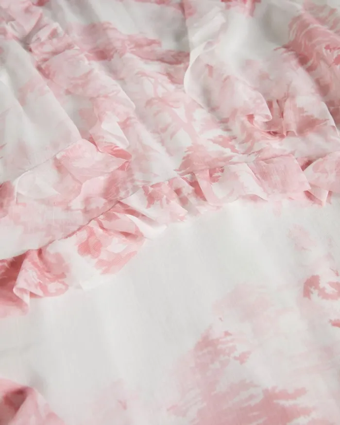 Sleeveless Waterfall Mini Dress Dusky Pink Women Ted Baker Dresses Sleeveless Waterfall Mini Dress Dusky Pink Women Ted Baker Dresses