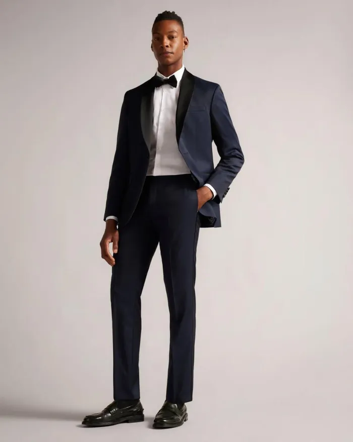 Slim Fit Tuxedo Suit Trousers Navy Men Ted Baker Clothing Slim Fit Tuxedo Suit Trousers Navy Men Ted Baker Clothing