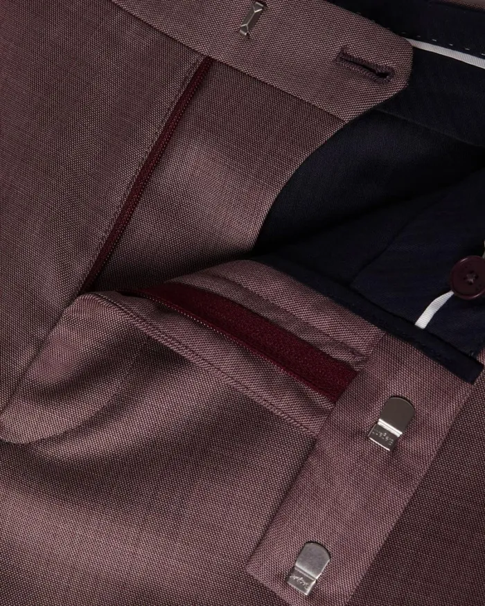 Slim Fit Wool Trousers MidPink Men Ted Baker Clothing Slim Fit Wool Trousers MidPink Men Ted Baker Clothing