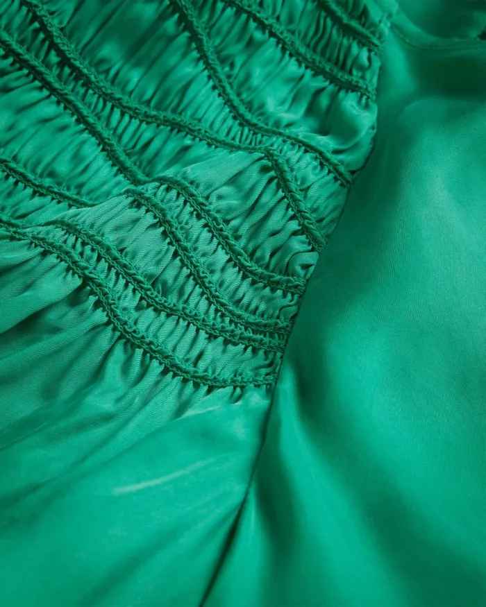 Smock Shoulder Wrap Top Medium Green Women Ted Baker Tops and TShirts Smock Shoulder Wrap Top Medium Green Women Ted Baker Tops and TShirts