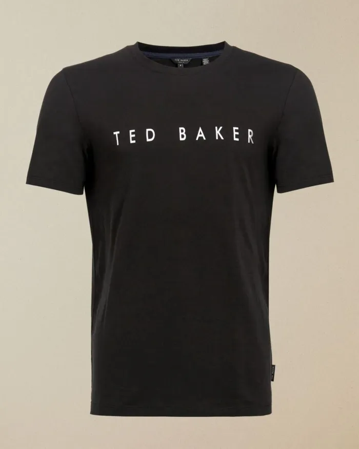 SS Branded Tshirt Black Men Ted Baker Clothing