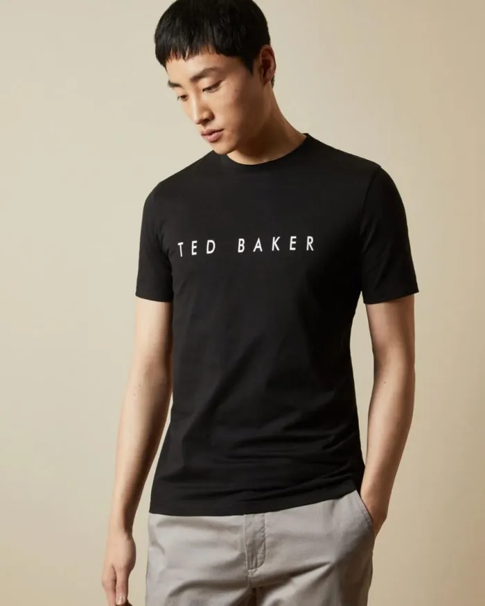 SS Branded Tshirt Black Men Ted Baker Clothing SS Branded Tshirt Black Men Ted Baker Clothing