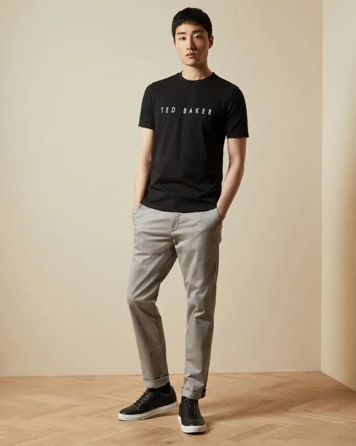 SS Branded Tshirt Black Men Ted Baker Clothing SS Branded Tshirt Black Men Ted Baker Clothing