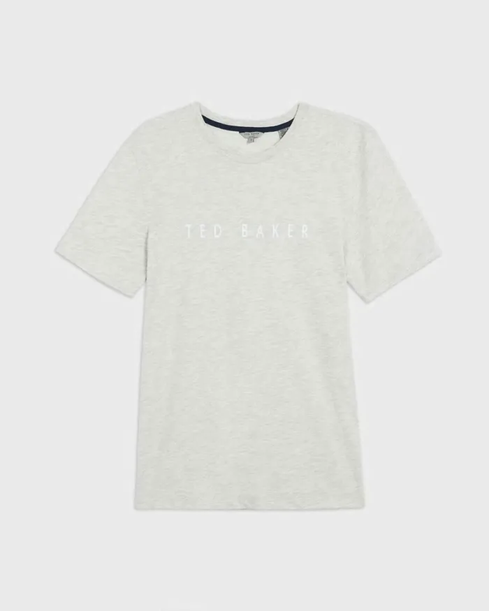 SS Branded Tshirt Gray Men Ted Baker Clothing
