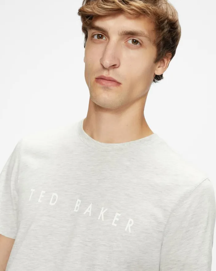 SS Branded Tshirt Gray Men Ted Baker Clothing SS Branded Tshirt Gray Men Ted Baker Clothing