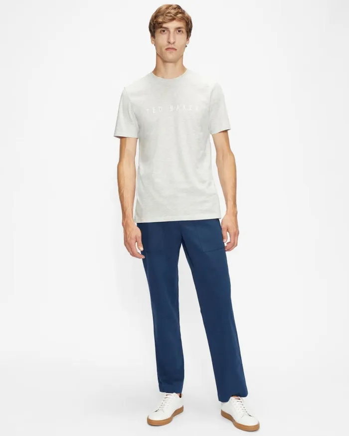 SS Branded Tshirt Gray Men Ted Baker Clothing SS Branded Tshirt Gray Men Ted Baker Clothing