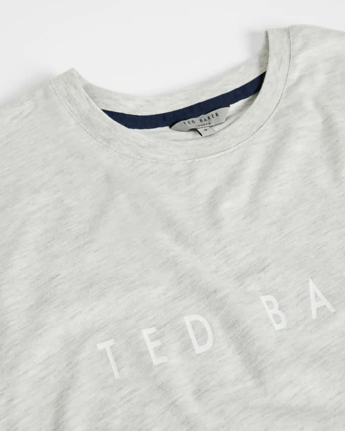 SS Branded Tshirt Gray Men Ted Baker Clothing SS Branded Tshirt Gray Men Ted Baker Clothing