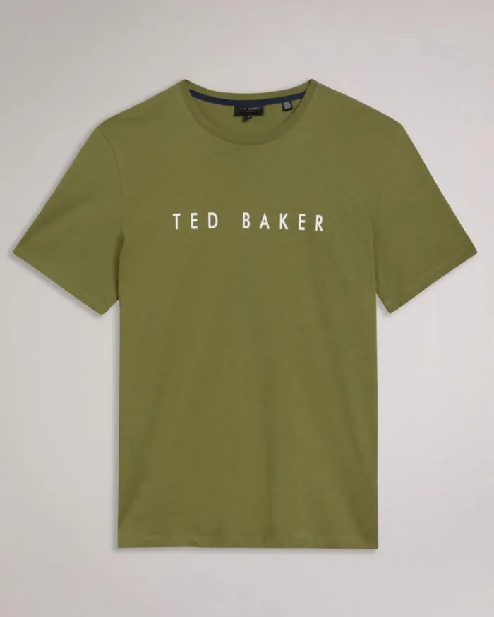 SS Branded Tshirt Khaki Men Ted Baker Clothing