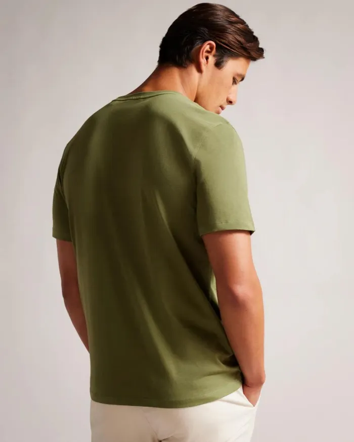 SS Branded Tshirt Khaki Men Ted Baker Clothing SS Branded Tshirt Khaki Men Ted Baker Clothing