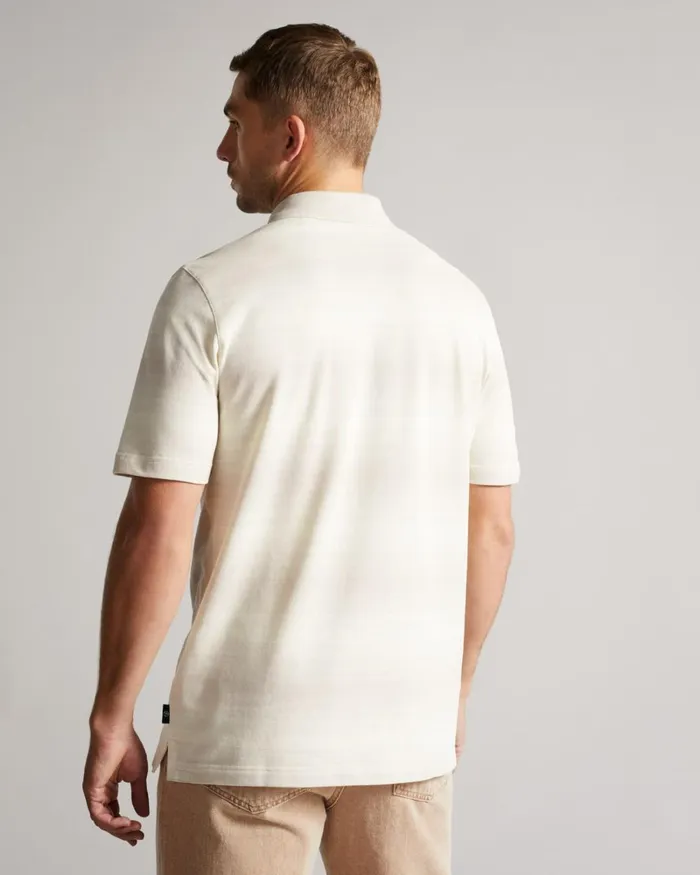 SS Striped Polo Light Gray Men Ted Baker Clothing SS Striped Polo Light Gray Men Ted Baker Clothing