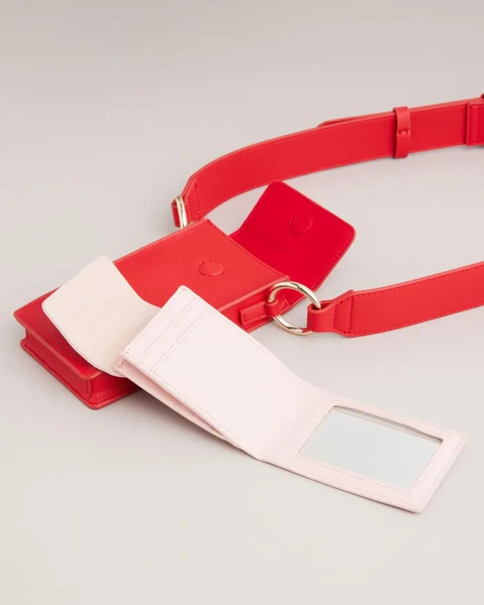 Studded Heart Pouch And Card Holder Red Women Ted Baker Wallets and Card Holders Studded Heart Pouch And Card Holder Red Women Ted Baker Wallets and Card Holders