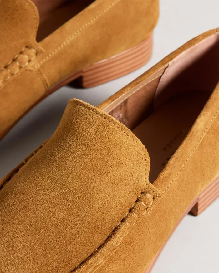 Suede Formal Loafers Tan Men Ted Baker Loafers