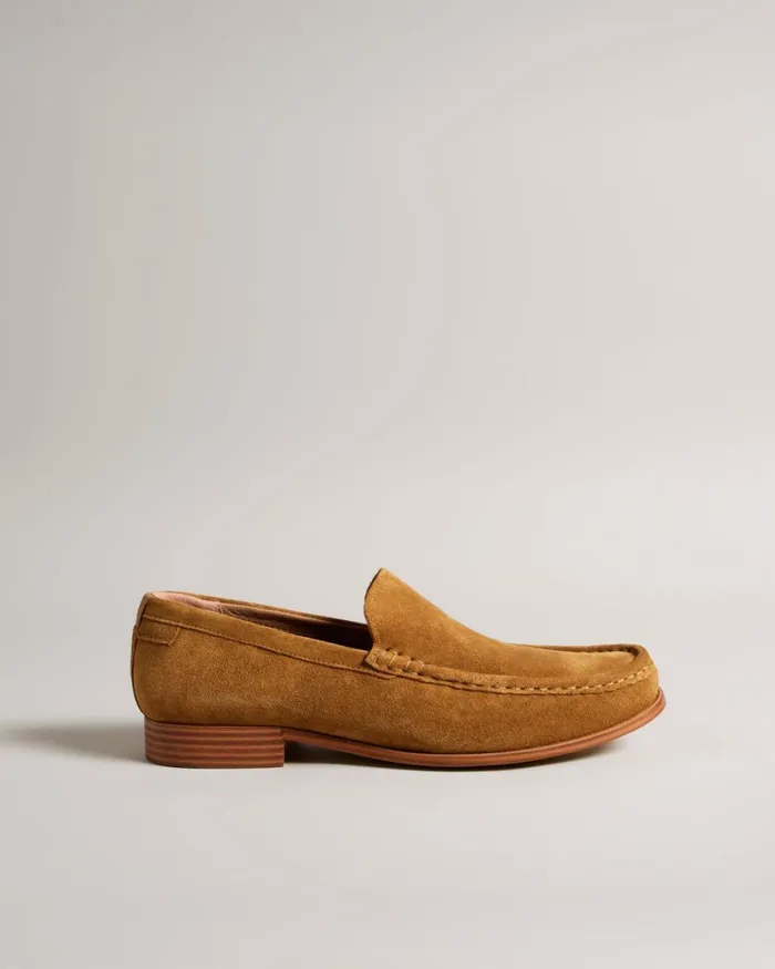 Suede Formal Loafers Tan Men Ted Baker Loafers