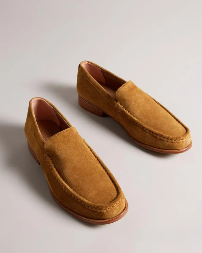 Suede Formal Loafers Tan Men Ted Baker Loafers
