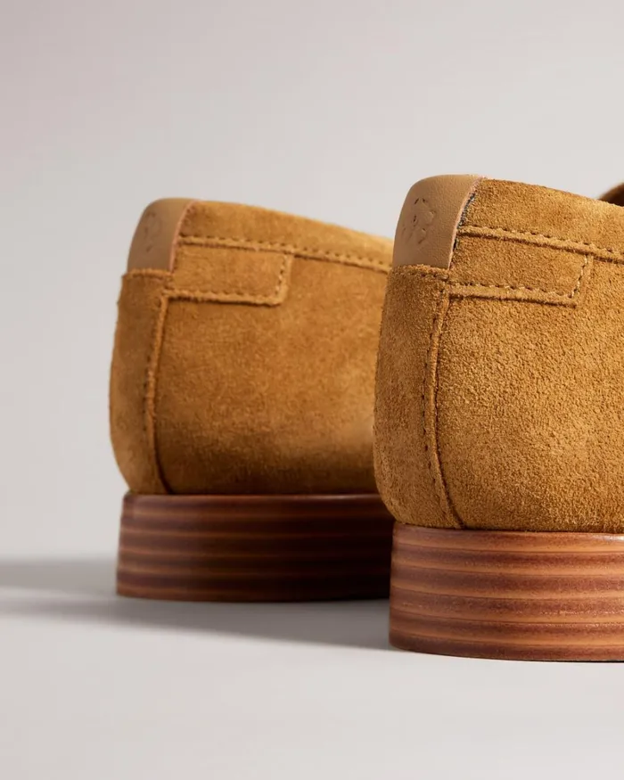 Suede Formal Loafers Tan Men Ted Baker Loafers