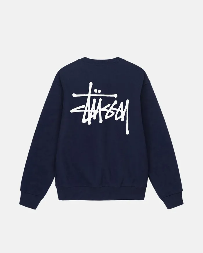 Sweats Men Stussy BASIC STSSY CREW Navy