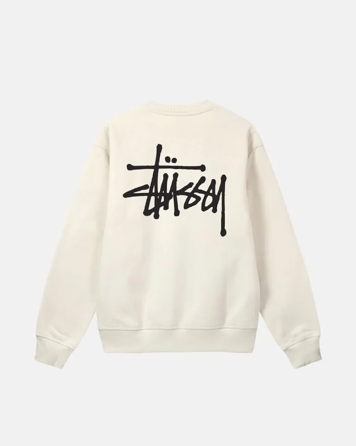 Sweats Men Stussy BASIC STSSY CREW Stone