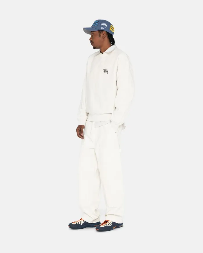 Sweats Men Stussy BASIC STSSY CREW Stone Sweats Men Stussy BASIC STSSY CREW Stone