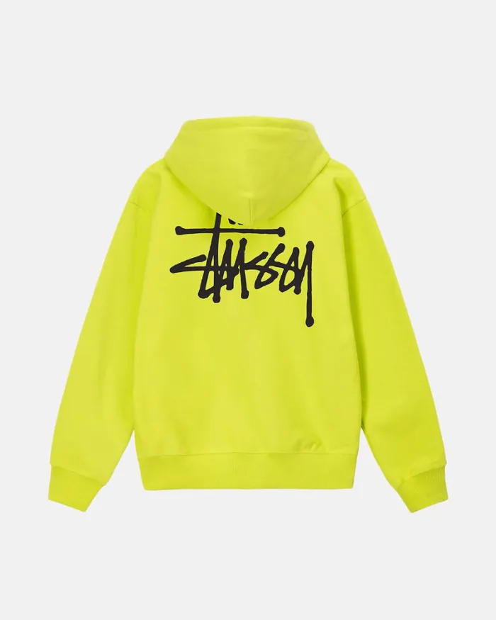 Sweats Men Stussy BASIC STSSY HOODIE Keylime