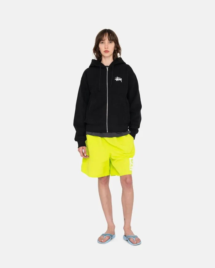 Sweats Men Stussy BASIC STSSY ZIP HOODIE Black Sweats Men Stussy BASIC STSSY ZIP HOODIE Black