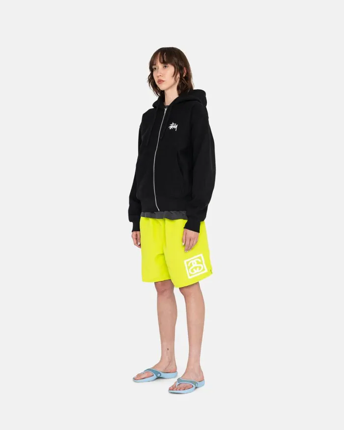 Sweats Men Stussy BASIC STSSY ZIP HOODIE Black Sweats Men Stussy BASIC STSSY ZIP HOODIE Black